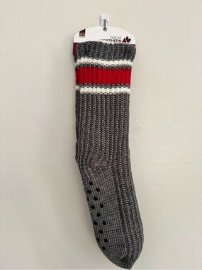 GREAT NORTHERN Men's Fleece Lined Gertex Socks - Size 10-13 - NEW - Gray/Red